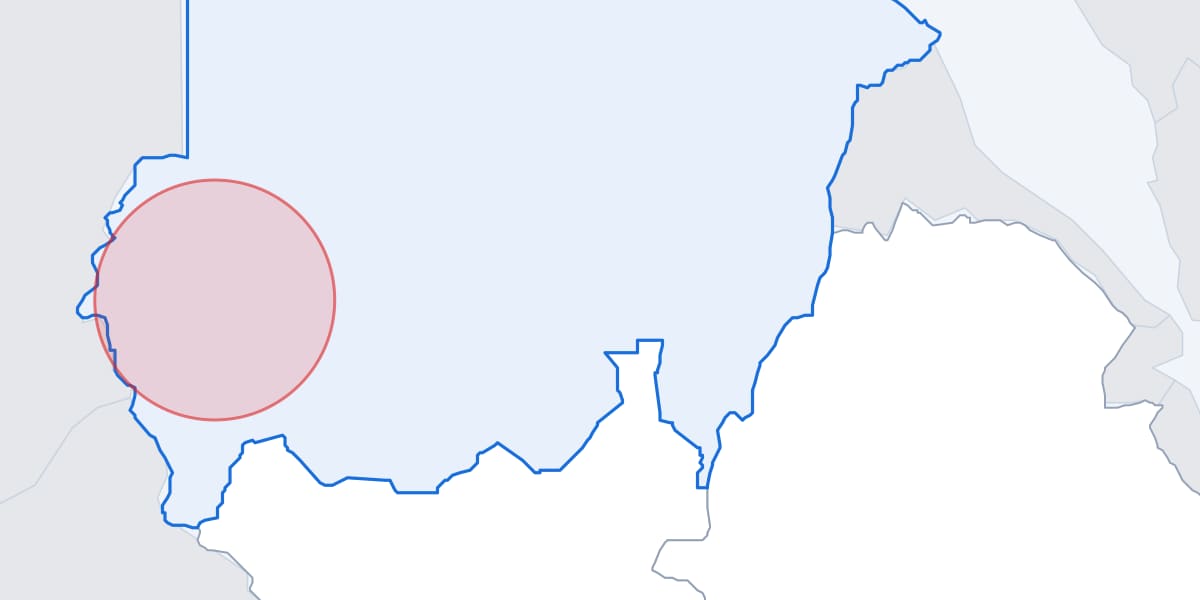 Map: Darfur, Sudan